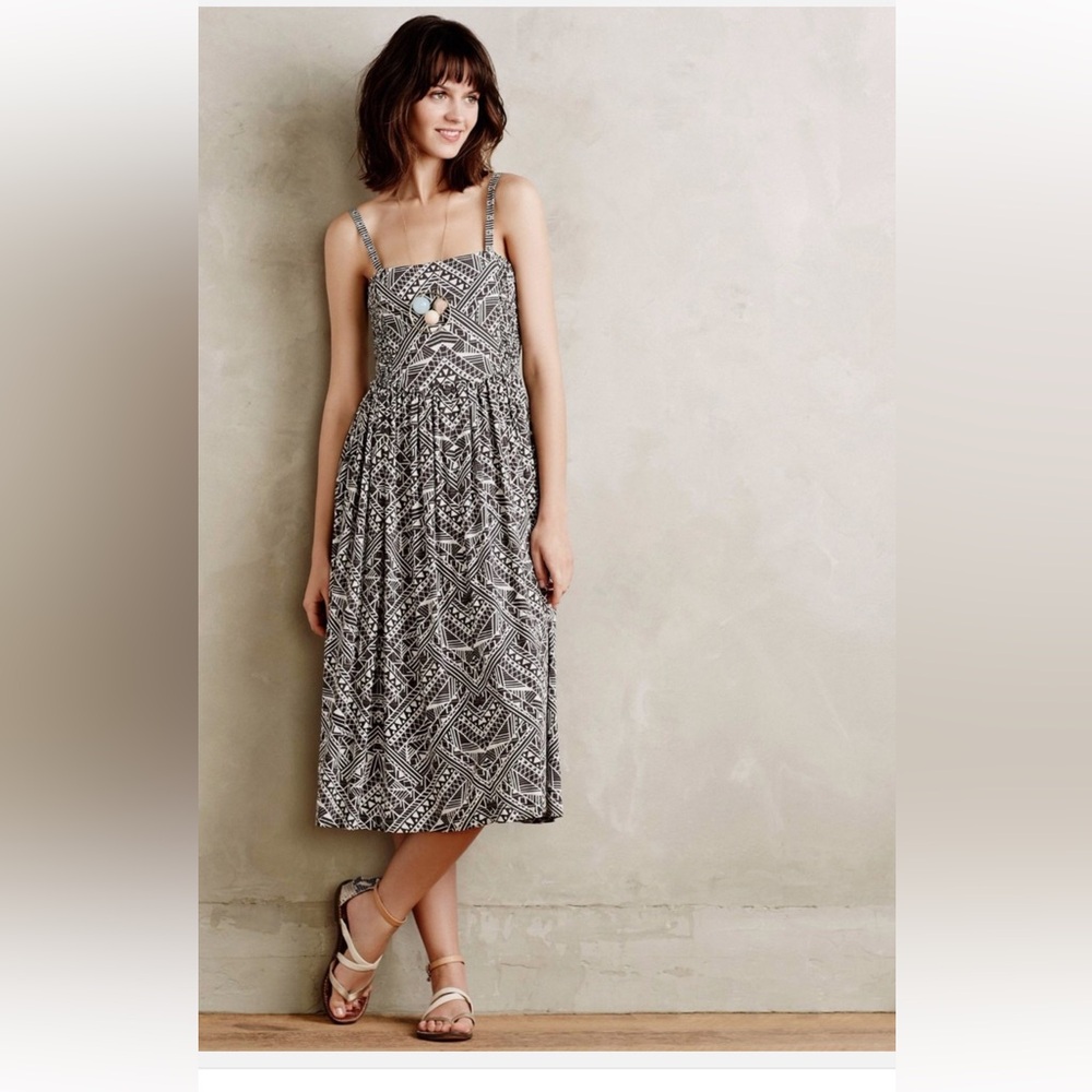 EUC Anthropologie Corey Lynn Calter Sketchbook Midi Dress